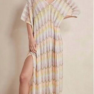 Free People Wave Crochet Kaftan